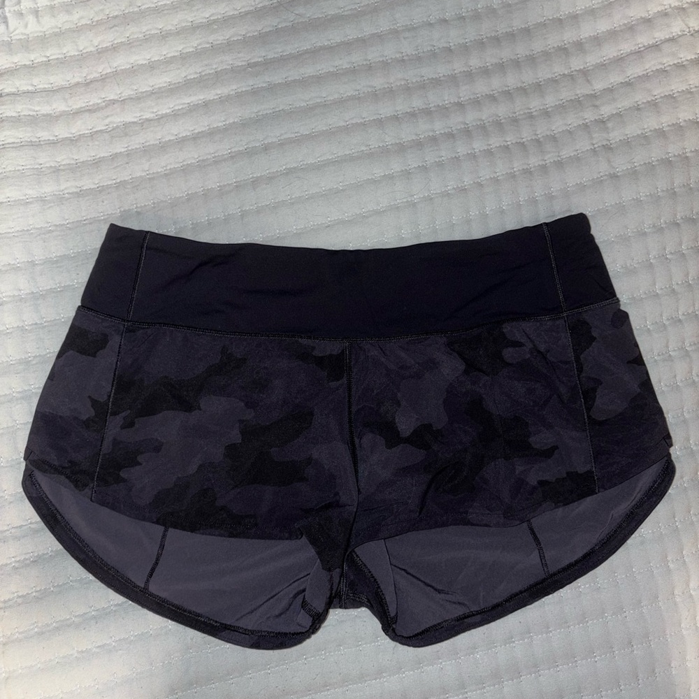 Women's Black Camo Shorts